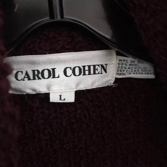 CAROL COHEN Cardigan Blazer Textured Medium -19” Chest - Picture 4 of 4